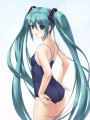 初音ミク × スク水/わっちー