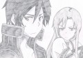 SAO(模写)キリトさんとアスナさん/kurokuro