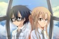 眼鏡のキリトとアスナ/sachidiwaii