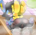 お風呂で