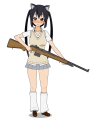 あずにゃんにM14カスタムを持ってもらった。