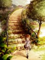 近道への石段