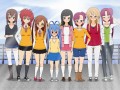 のんのんびより_女性陣の服装をもちねこクオリティに仕上げてみた♪