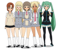 長足美女たち