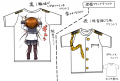 小さい子が背中にしがみ付いてるＴシャツ