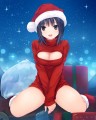 胸あきサンタさん