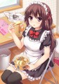 休憩中におでん的なメイドの絵