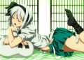 疲れてだらしない妖夢ちゃん
