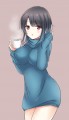 [６０分イラスト]　ココアでポカポカ
