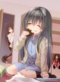 チョコを食べてる幼女 デュエル開始前ver.