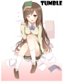転ぶ。