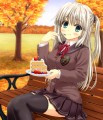 ケーキと紅葉♪